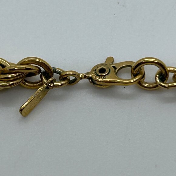 Vintage Monet 36" Rope Chain Necklace Gold-Tone Early Lobster Clasp Statement - Picture 12 of 16
